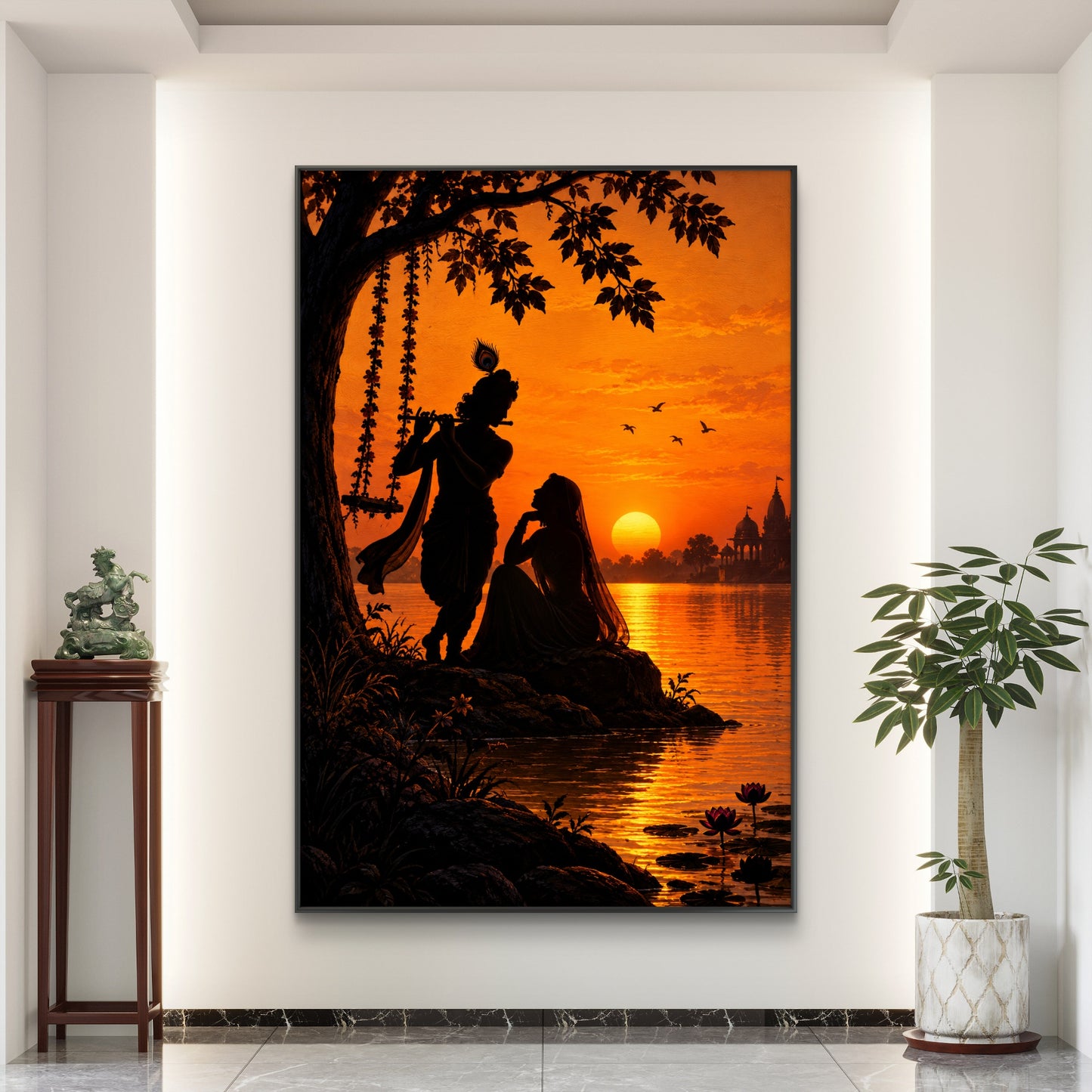 Radha Krishna Premium Canvas Painting - Buy Online | Decor By Neon