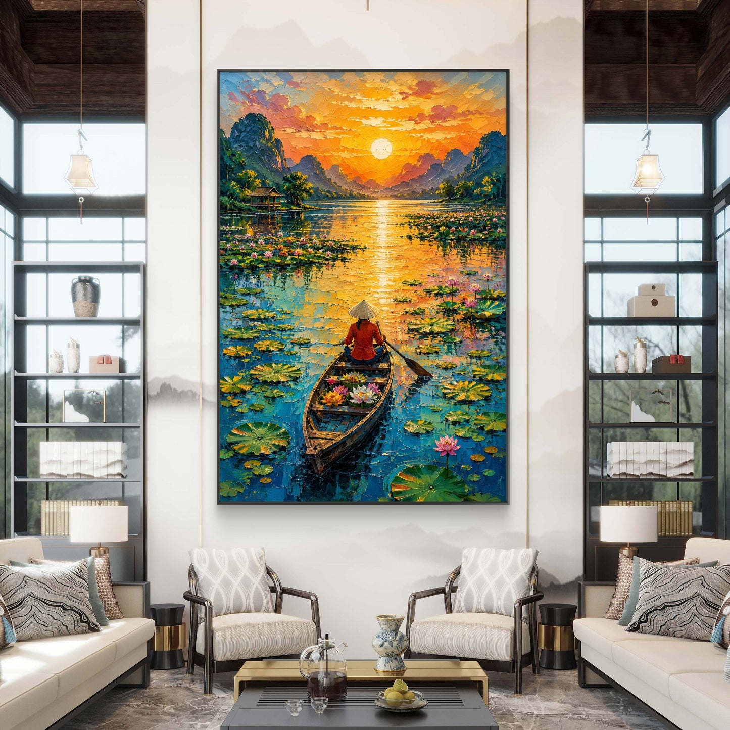Modern Interiors Portrait Premium Canvas Painting - Buy Online | Decor By Neon