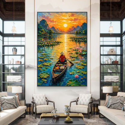 Modern Interiors Portrait Premium Canvas Painting