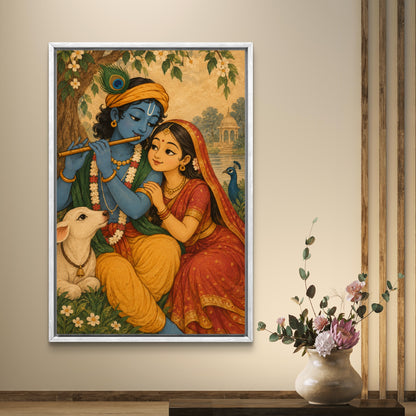 Radha Krishna Premium Canvas Painting