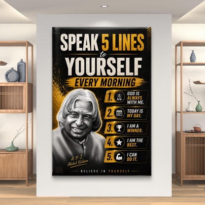 APJ Abdul Kalam Premium Canvas Painting