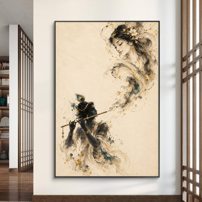 Lord Krishna Premium Canvas Painting
