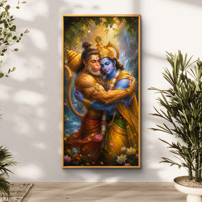 Lord Hanuman Premium Canvas Painting
