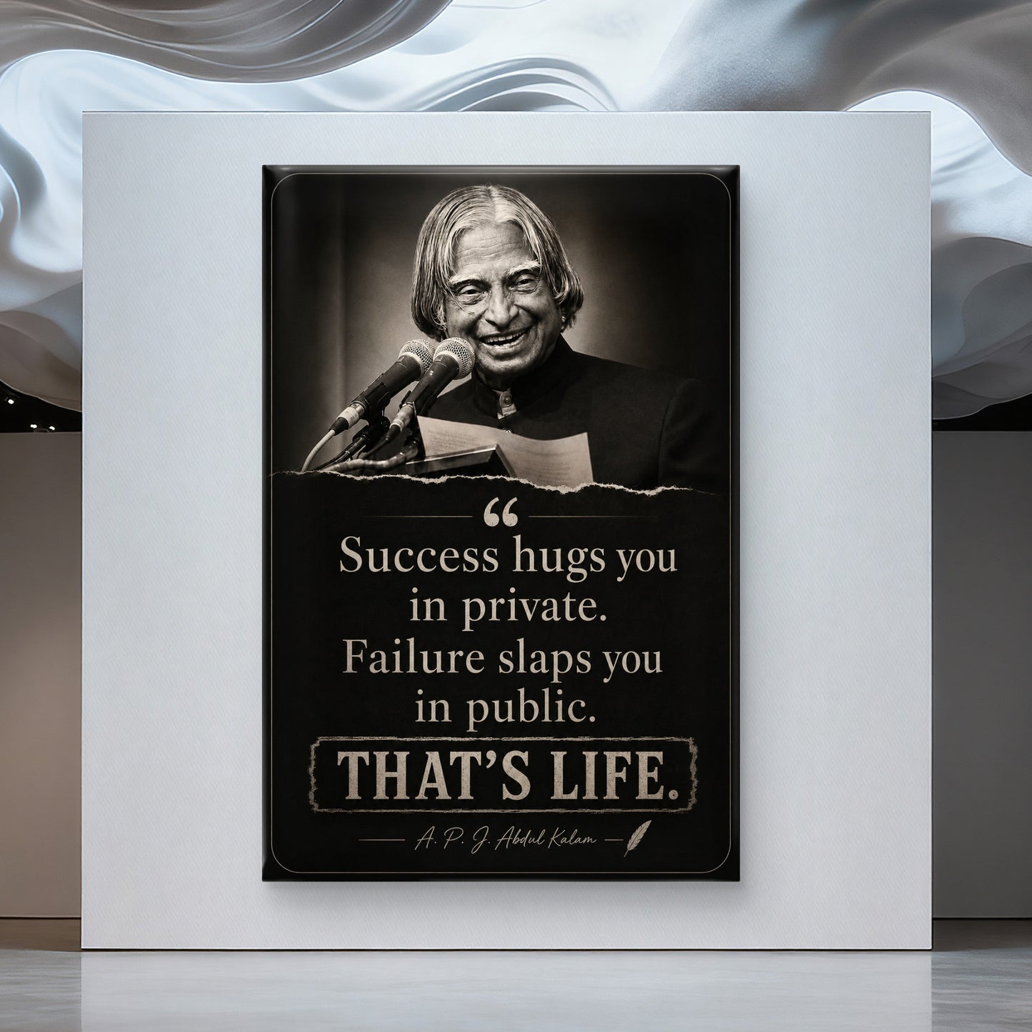 APJ Abdul Kalam Premium Canvas Painting - Buy Online | Decor By Neon