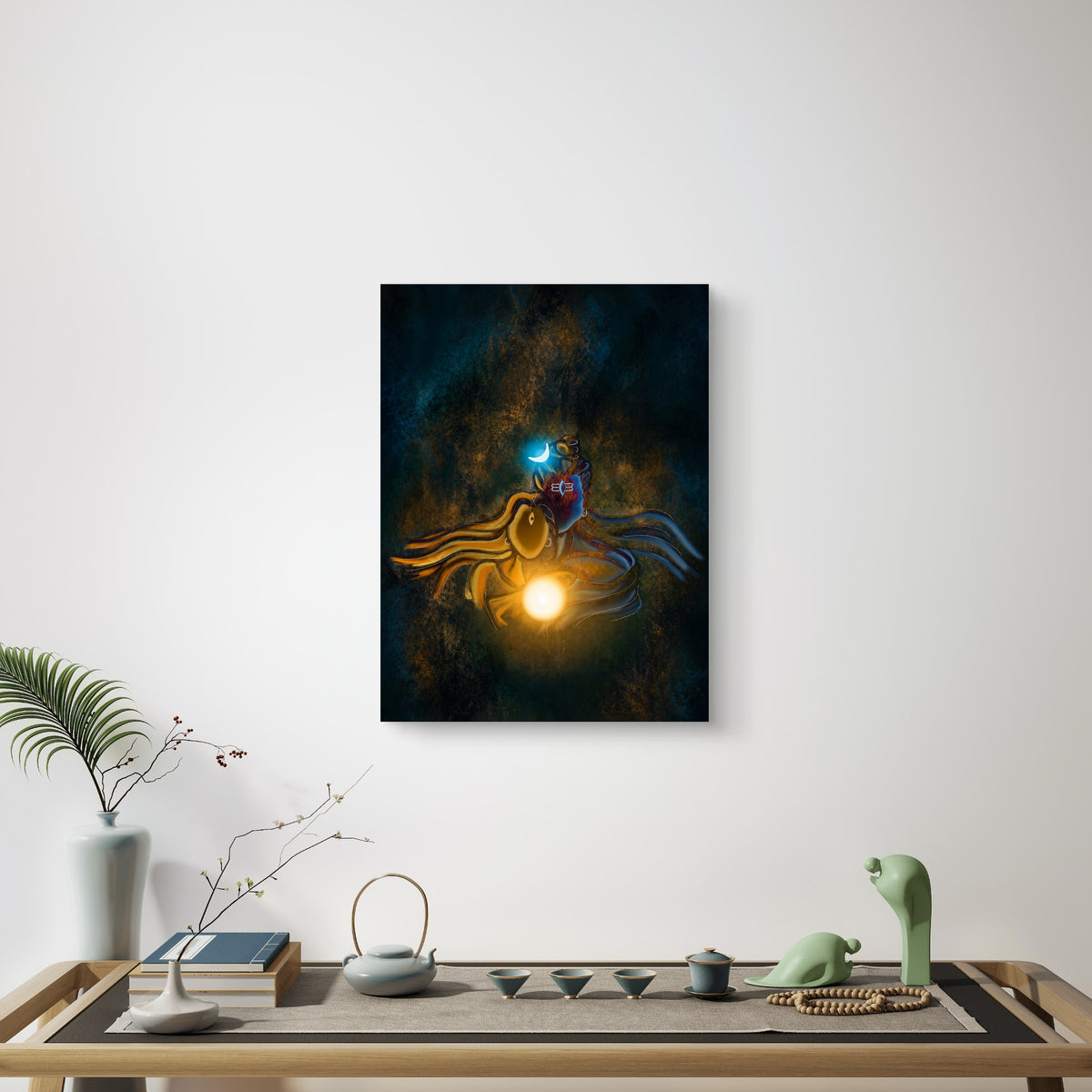 Lord Shiva Premium Canvas Painting - Buy Online | Decor By Neon