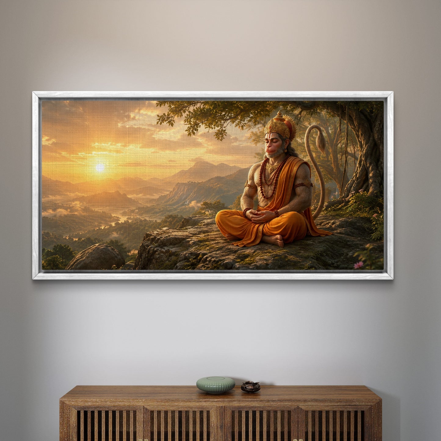 Lord Hanuman Premium Canvas Painting - Buy Online | Decor By Neon