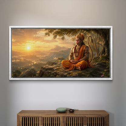 Lord Hanuman Premium Canvas Painting