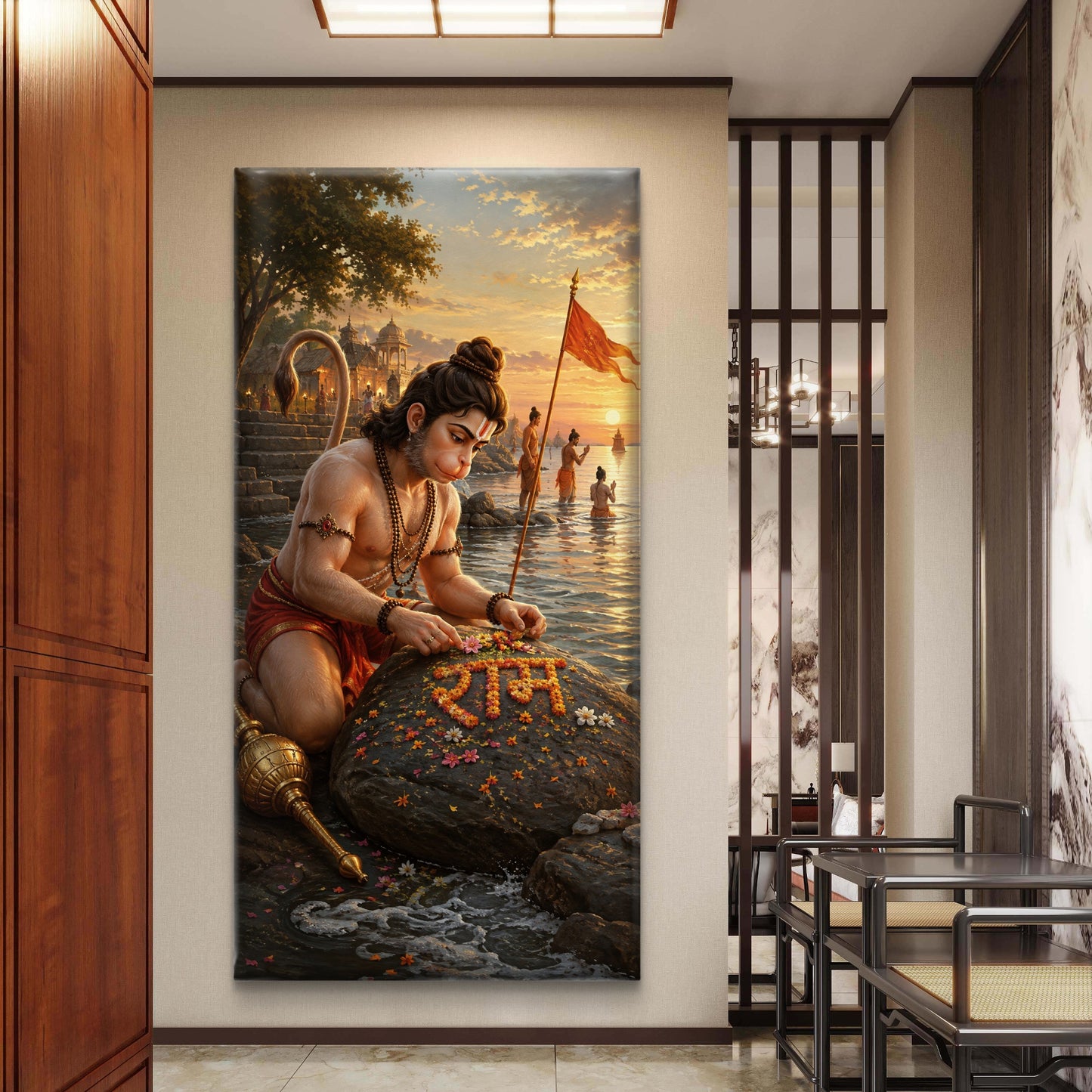Lord Hanuman Premium Canvas Painting - Buy Online | Decor By Neon