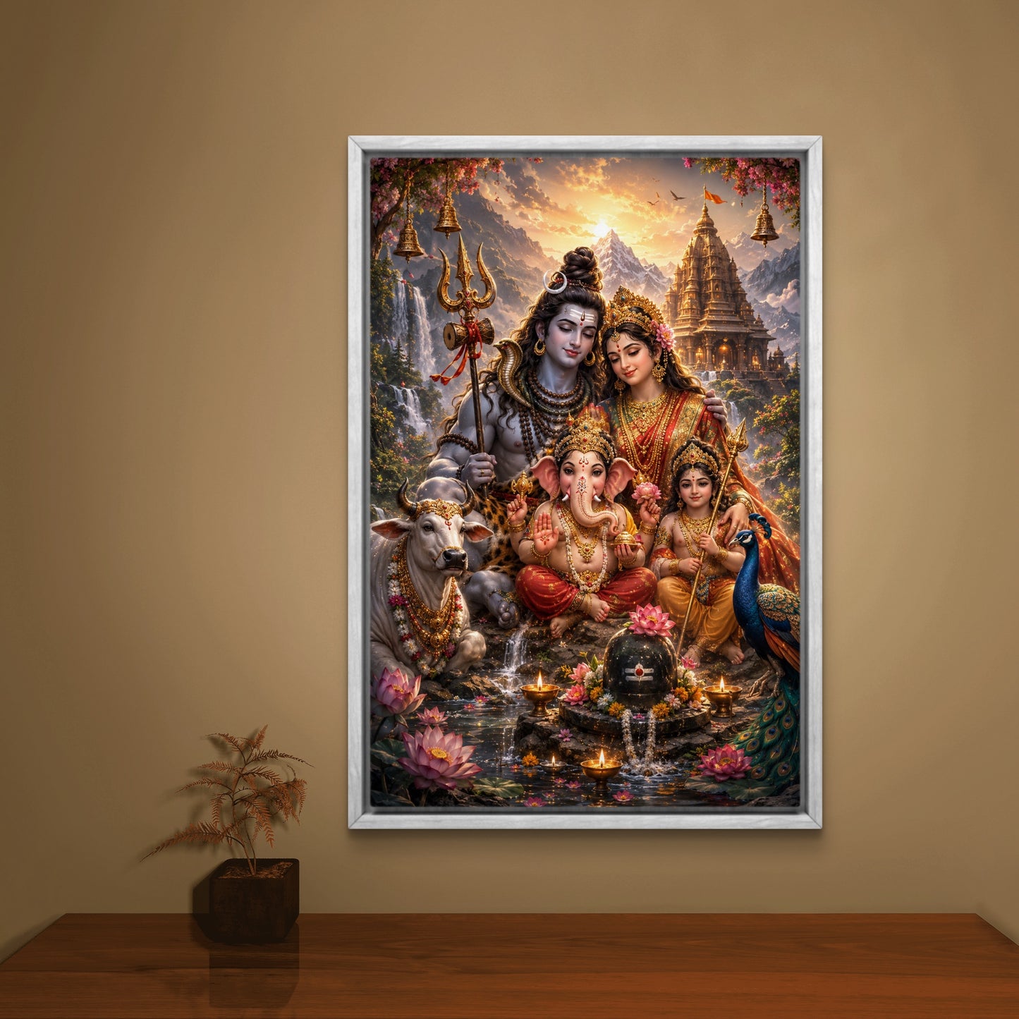 Lord Shiva Premium Canvas Painting - Buy Online | Decor By Neon