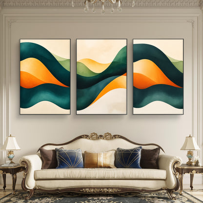 Set of 3 Abstract Art Premium Canvas Painting