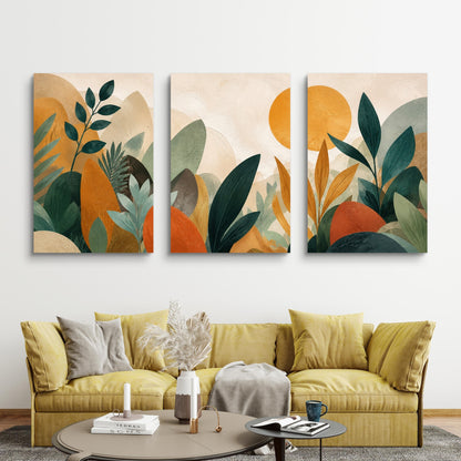 Set of 3 Abstract Art Premium Canvas Painting