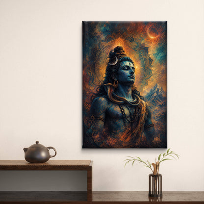 Lord Shiva Premium Canvas Painting