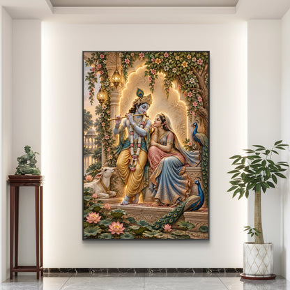 Radha Krishna Premium Canvas Painting