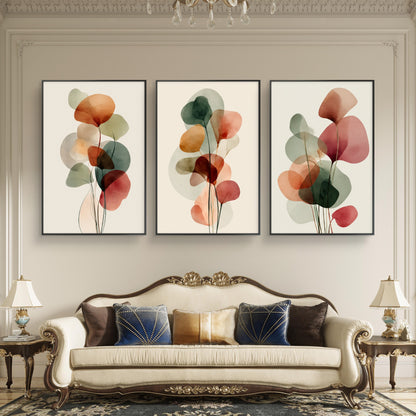 Set of 3 Abstract Art Premium Canvas Painting