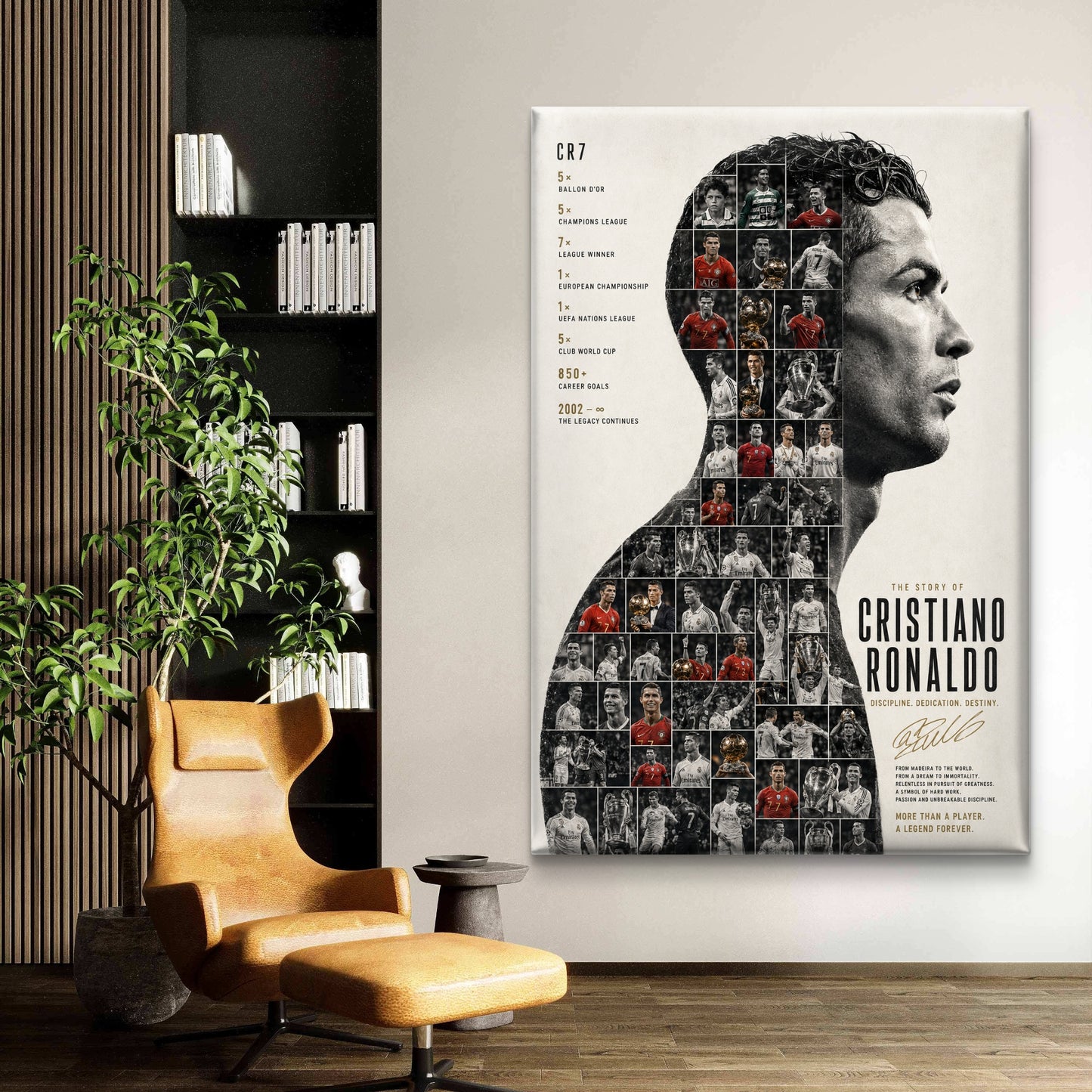 Cristiano Ronaldo Premium Canvas Painting - Buy Online | Decor By Neon