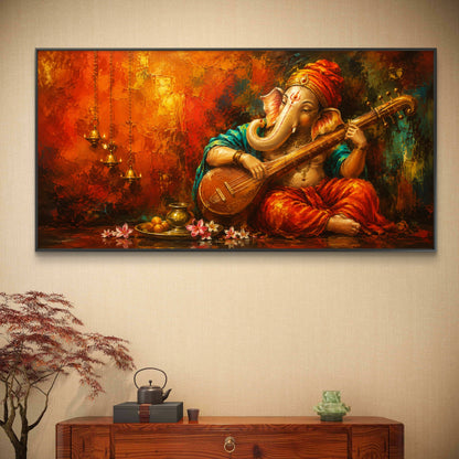 Lord Ganesha Premium Canvas Painting