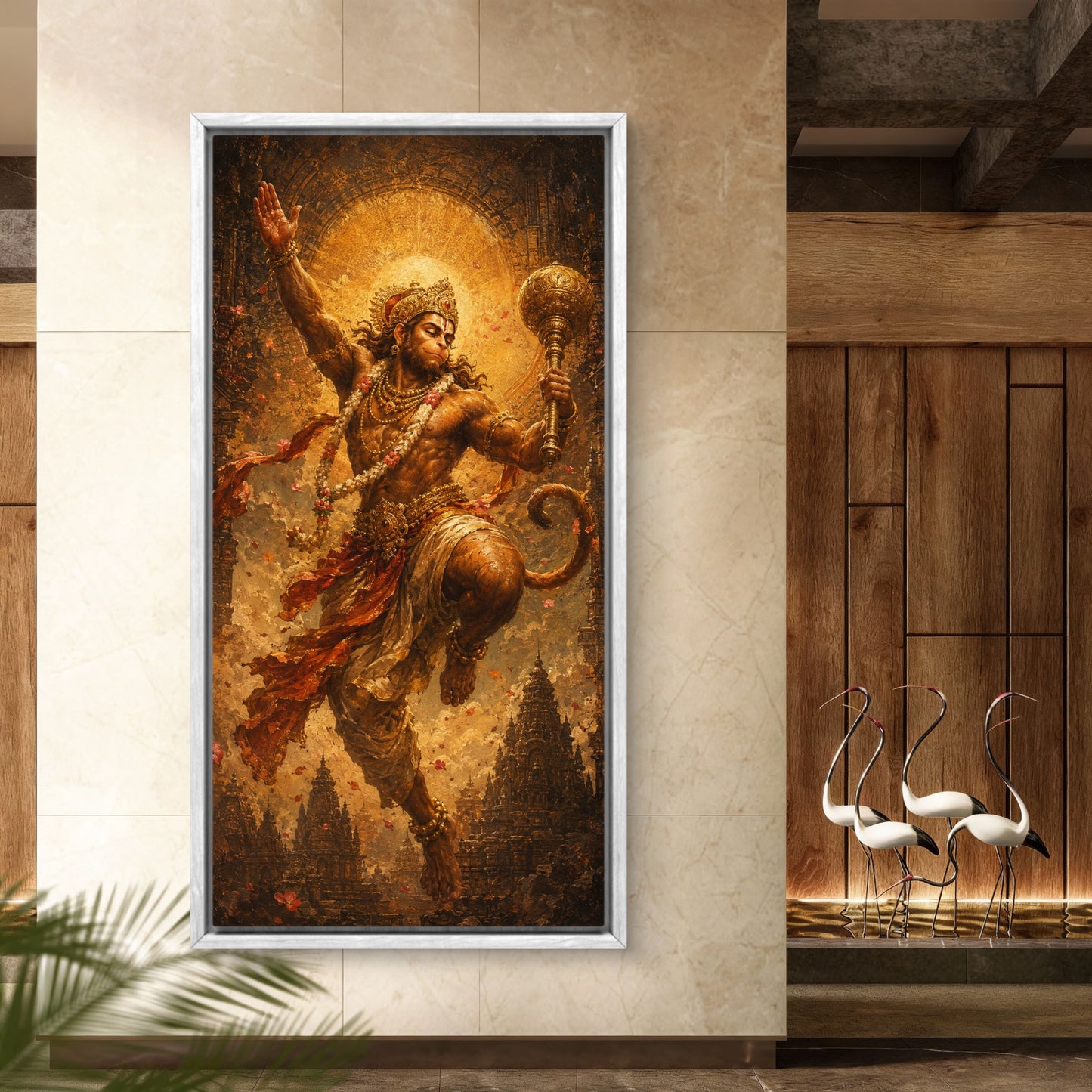 Lord Hanuman Premium Canvas Painting - Buy Online | Decor By Neon