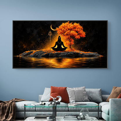 Lord Shiva Premium Canvas Painting