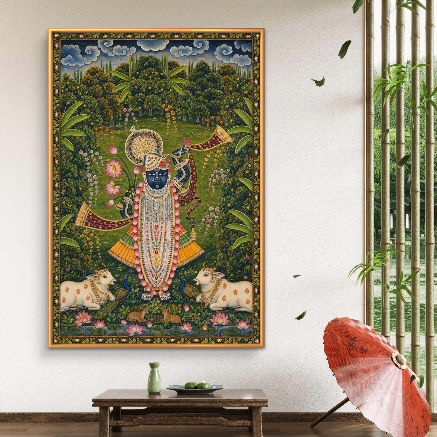 Traditional Pichwai Shrinathji Premium Canvas Painting - Buy Online | Decor By Neon