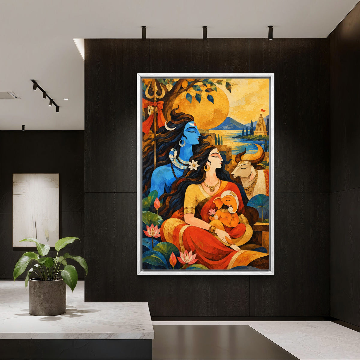 Lord Shiva Premium Canvas Painting - Buy Online | Decor By Neon