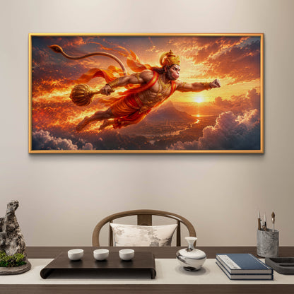Lord Hanuman Premium Canvas Painting