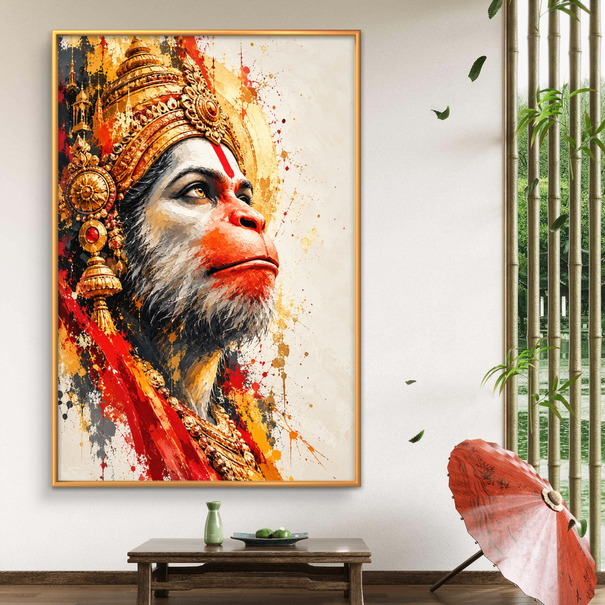 Lord Hanuman Premium Canvas Painting - Buy Online | Decor By Neon
