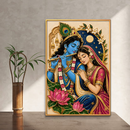 Radha Krishna Premium Canvas Painting