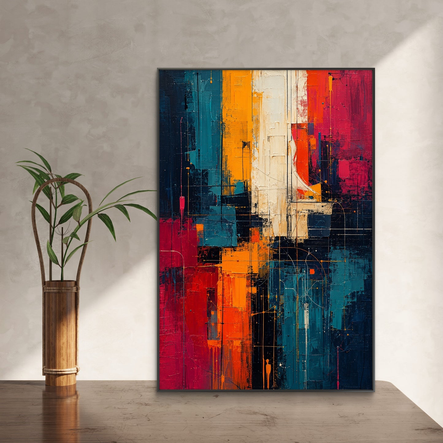 Abstract Art Premium Canvas Painting - Buy Online | Decor By Neon