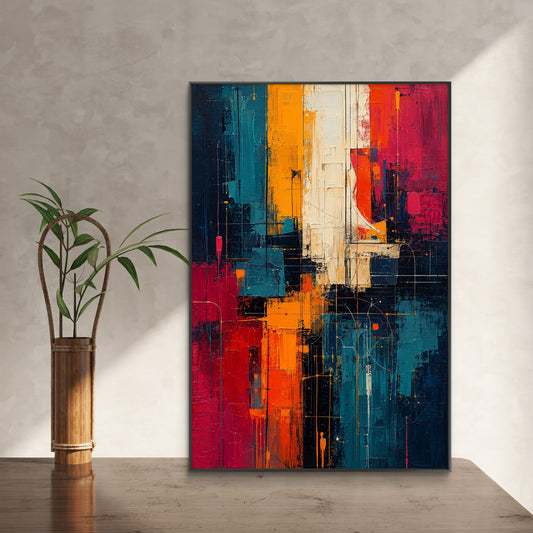 Abstract Art Premium Canvas Painting - Canvas Wall Art | Decor By Neon