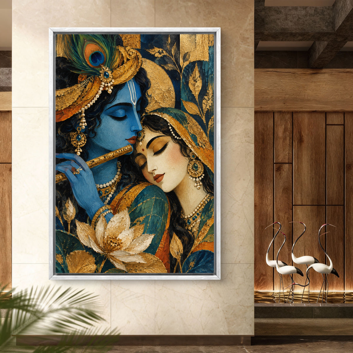 Radha Krishna Premium Canvas Painting - Buy Online | Decor By Neon