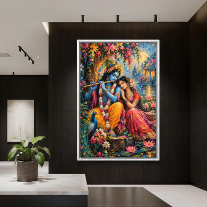 Radha Krishna Premium Canvas Painting
