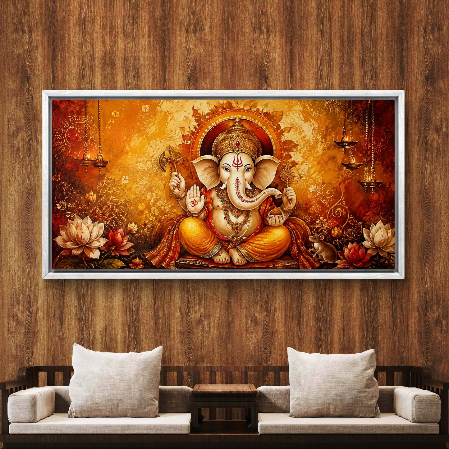 Lord Ganesha Premium Canvas Painting - Buy Online | Decor By Neon