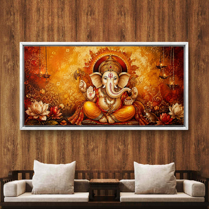 Lord Ganesha Premium Canvas Painting