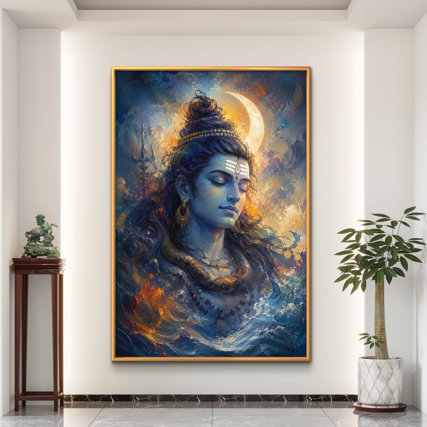 Lord Shiva Premium Canvas Painting - Buy Online | Decor By Neon