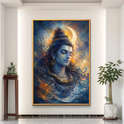 Lord Shiva Premium Canvas Painting