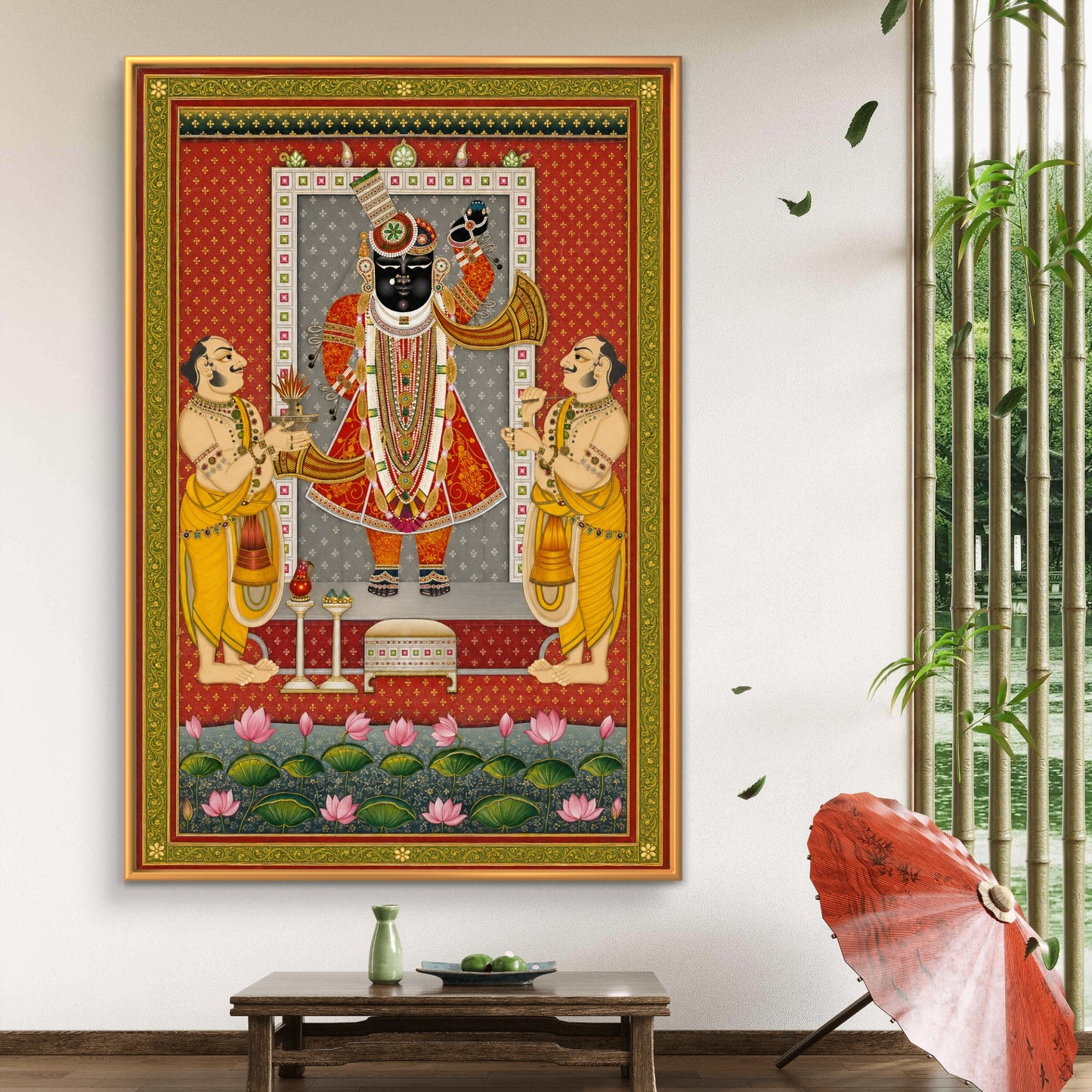 Traditional Pichwai Shrinathji Premium Canvas Painting - Buy Online | Decor By Neon