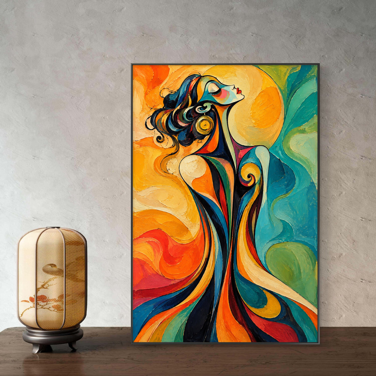 Modern Interiors Portrait Premium Canvas Painting - Buy Online | Decor By Neon