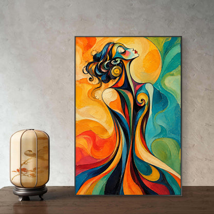Modern Interiors Portrait Premium Canvas Painting