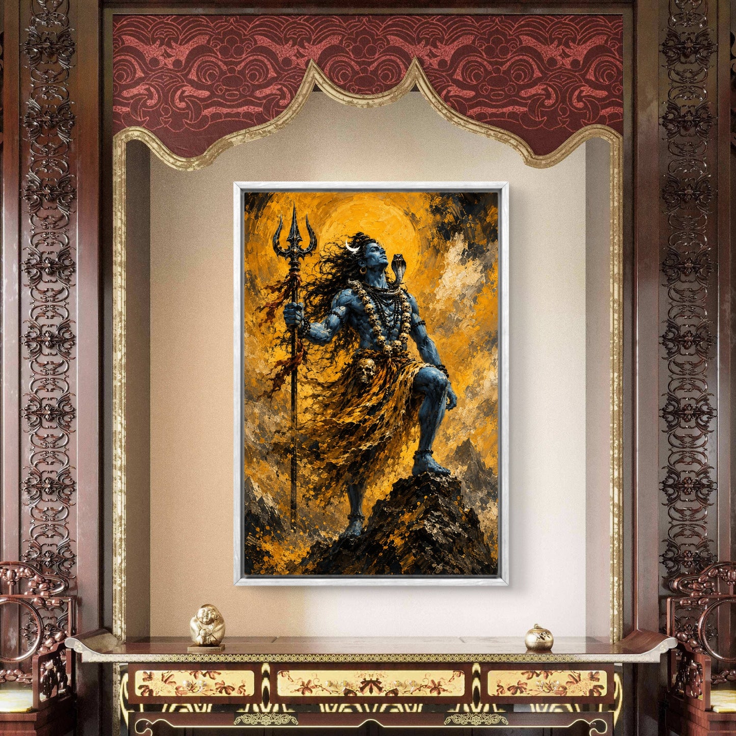 Lord Shiva Premium Canvas Painting - Buy Online | Decor By Neon