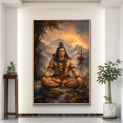 Lord Shiva Premium Canvas Painting