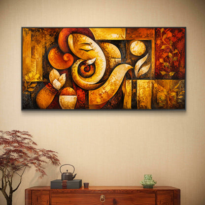 Lord Ganesha Premium Canvas Painting