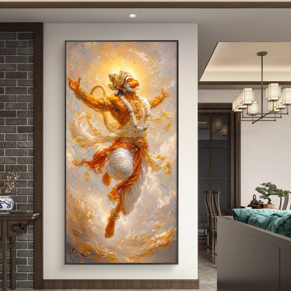 Lord Hanuman Premium Canvas Painting
