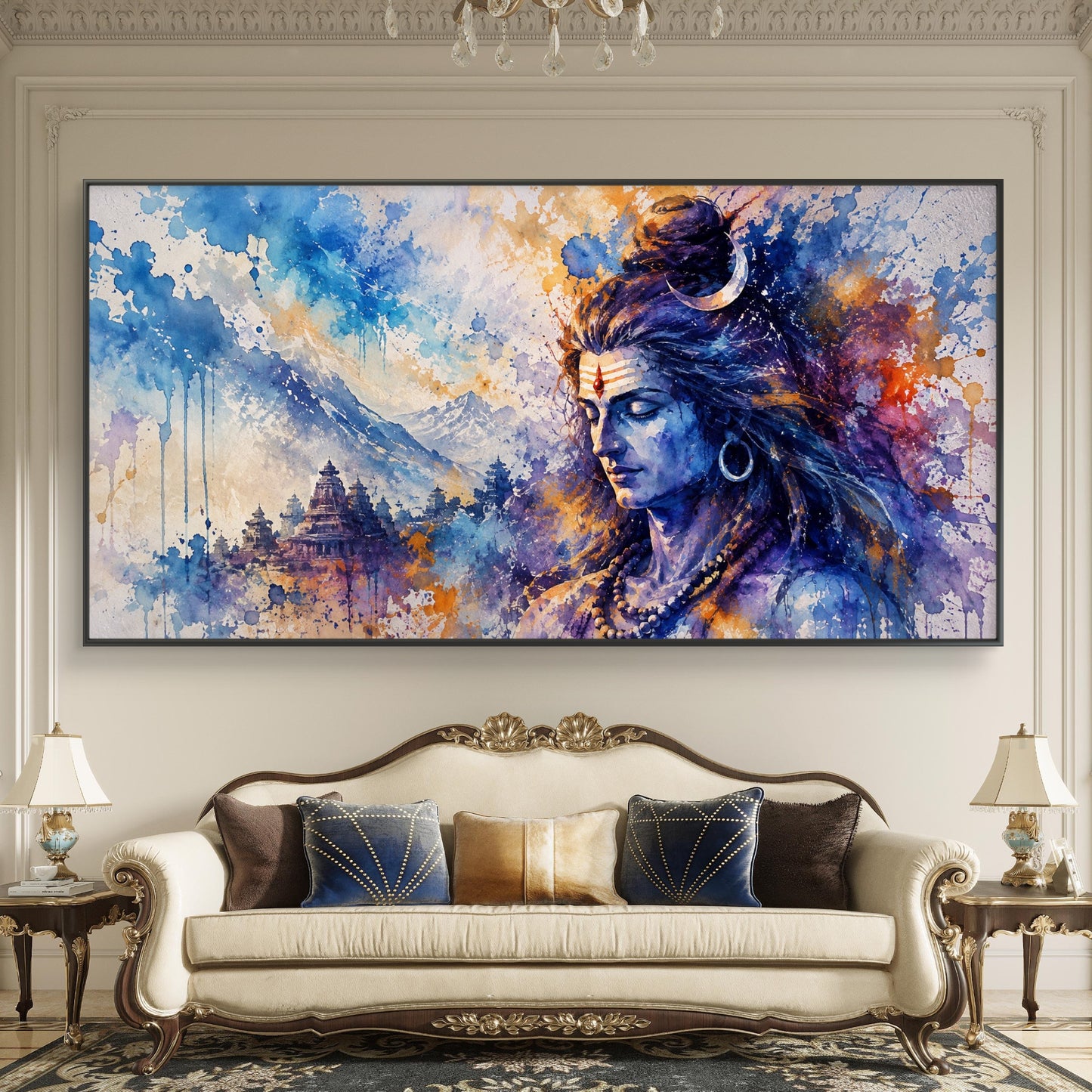 Lord Shiva Premium Canvas Painting - Buy Online | Decor By Neon