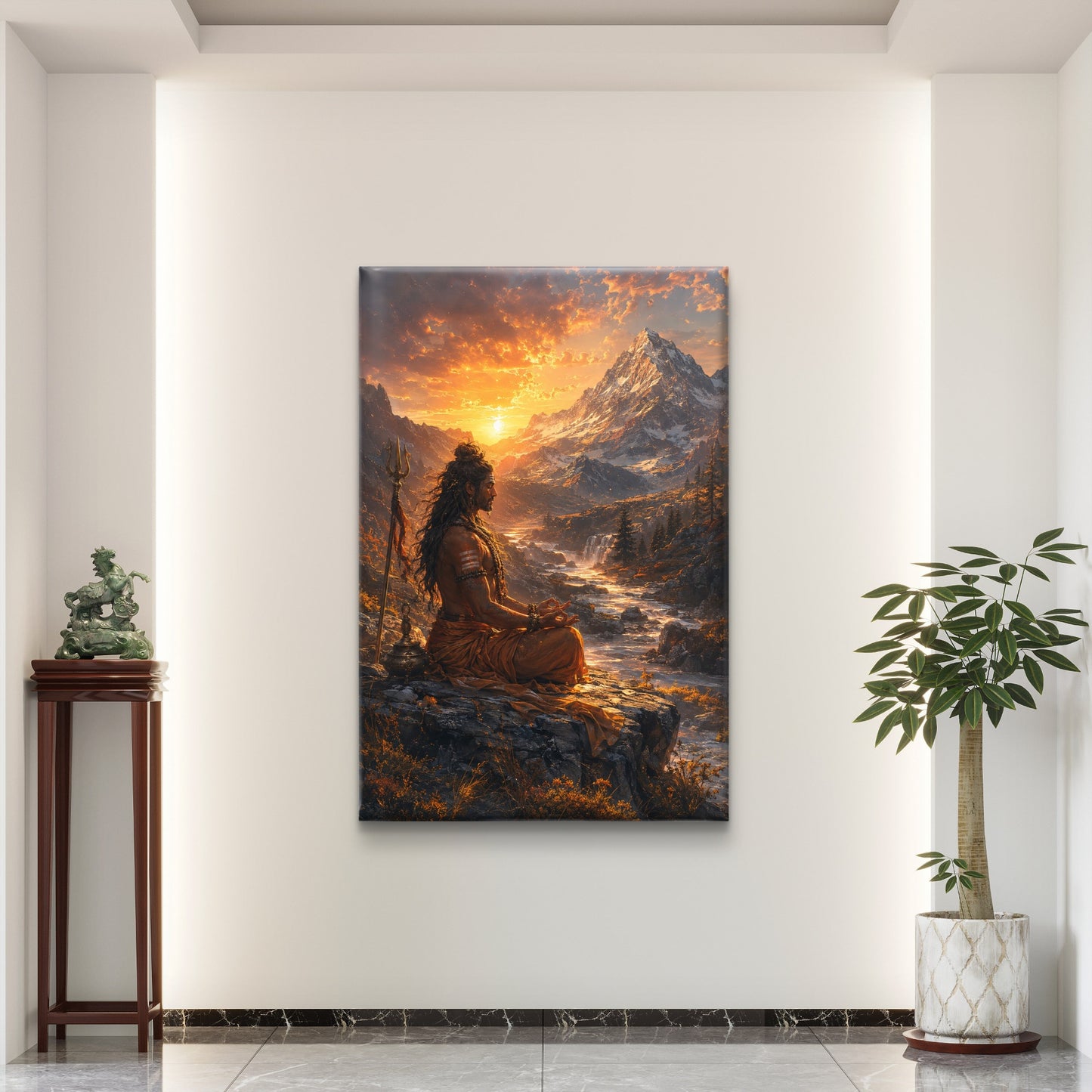 Lord Shiva Premium Canvas Painting - Buy Online | Decor By Neon