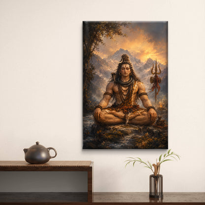 Lord Shiva Premium Canvas Painting