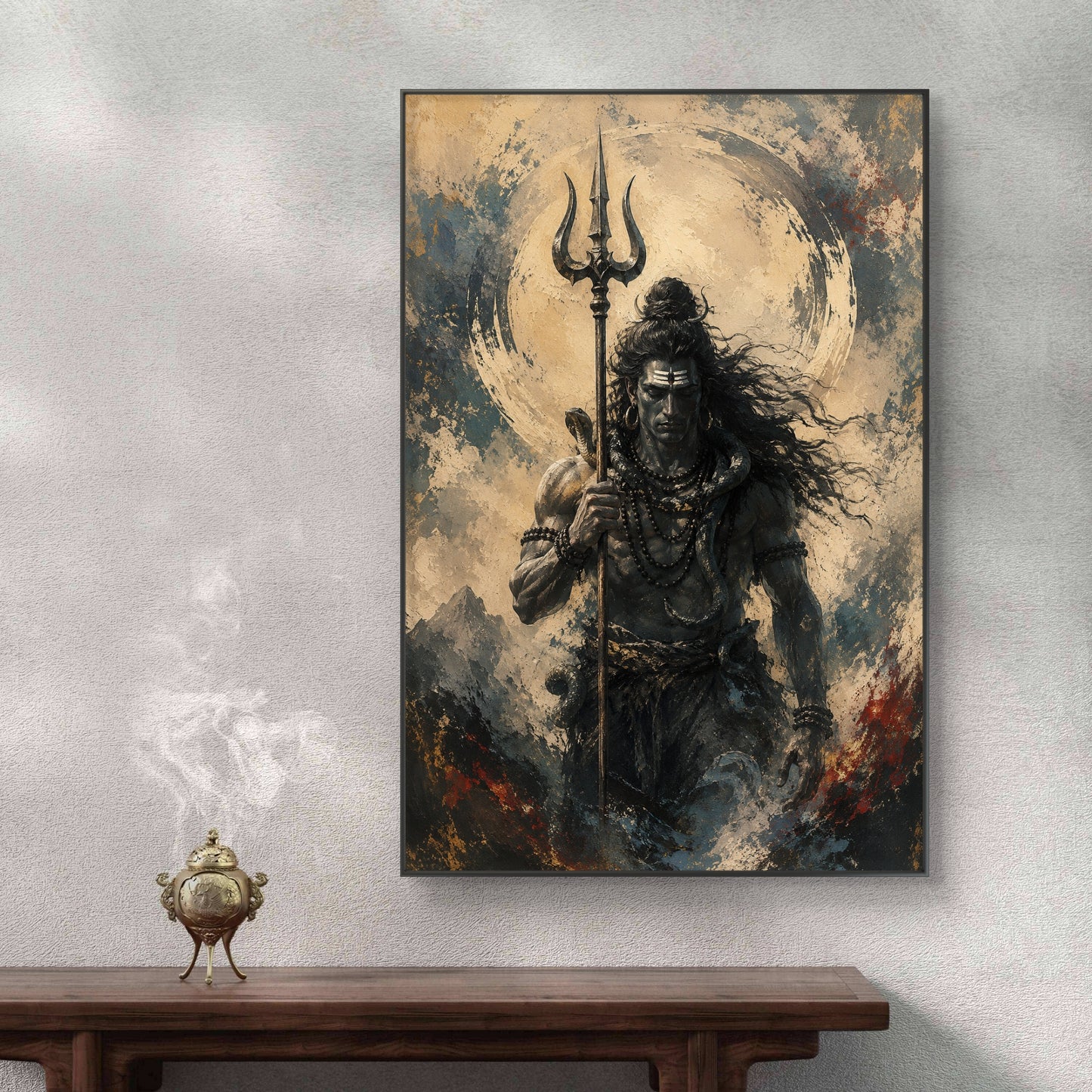 Lord Shiva Premium Canvas Painting - Buy Online | Decor By Neon