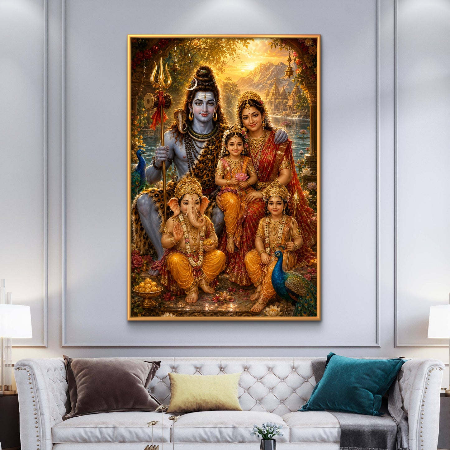 Lord Shiva Premium Canvas Painting - Buy Online | Decor By Neon
