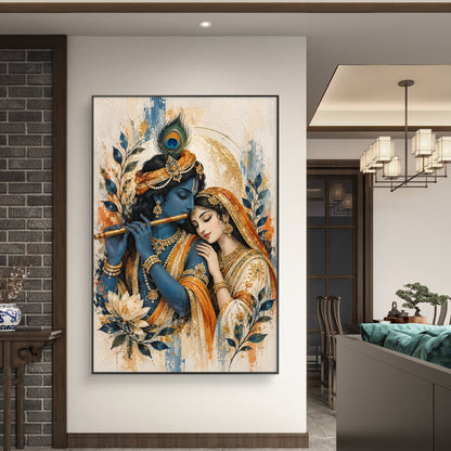 Radha Krishna Premium Canvas Painting
