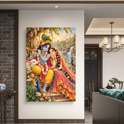 Radha Krishna Premium Canvas Painting