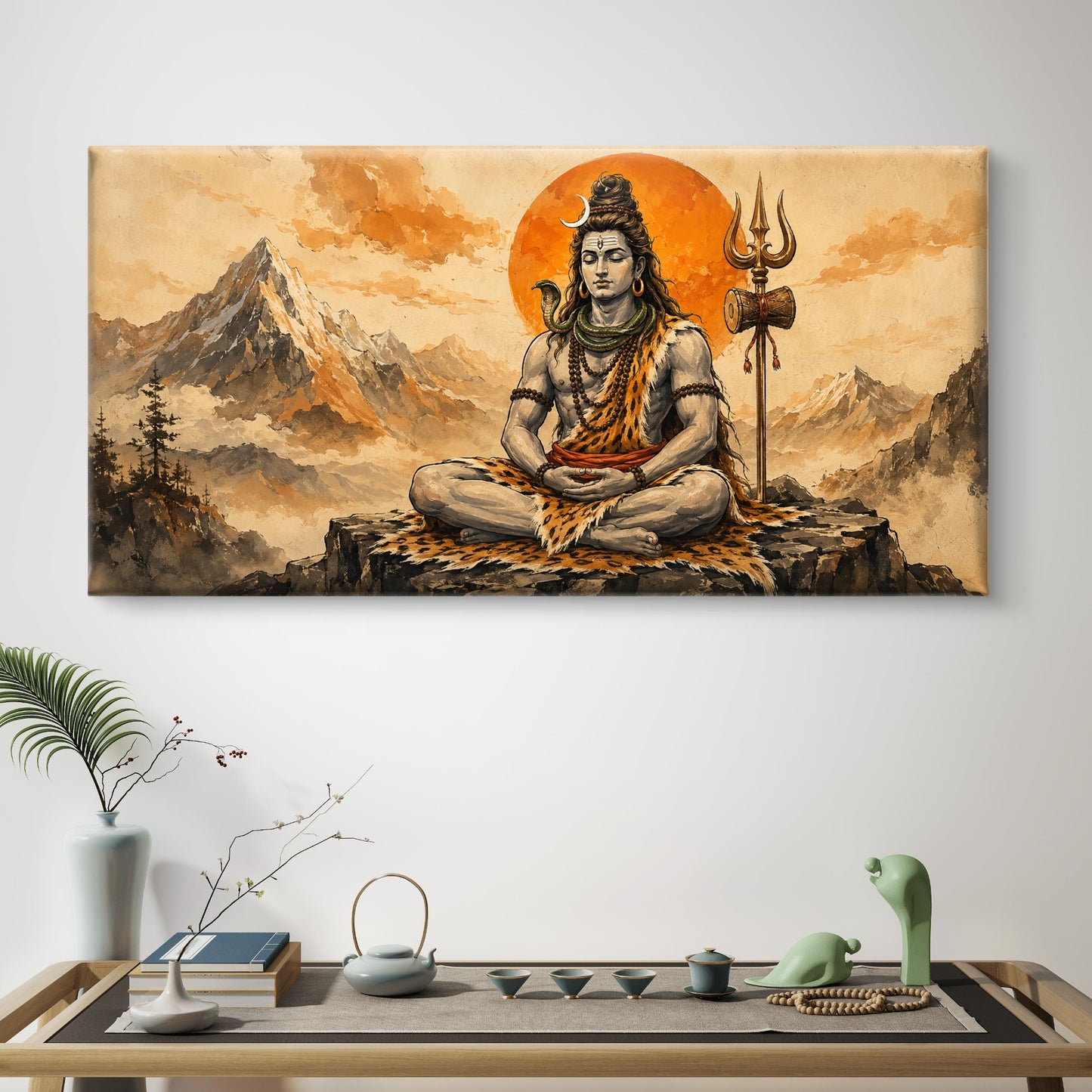 Lord Shiva Premium Canvas Painting - Buy Online | Decor By Neon
